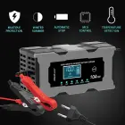 Qoltec Intelligent microprocessor charger 12V 10A | Rectifier with repair function for AGM GEL LiFePO4 battery | LCD Foto 3
