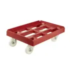 Ratiņi transportēsanas kastēm un groziņiem Rolf 61x41x19cm sarkani Foto 1