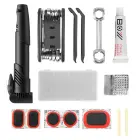 Wozinsky WMZ-01N tool kit, 16-in-1 bicycle multitool, pump, wrenches, inner tube kit - black Фото num