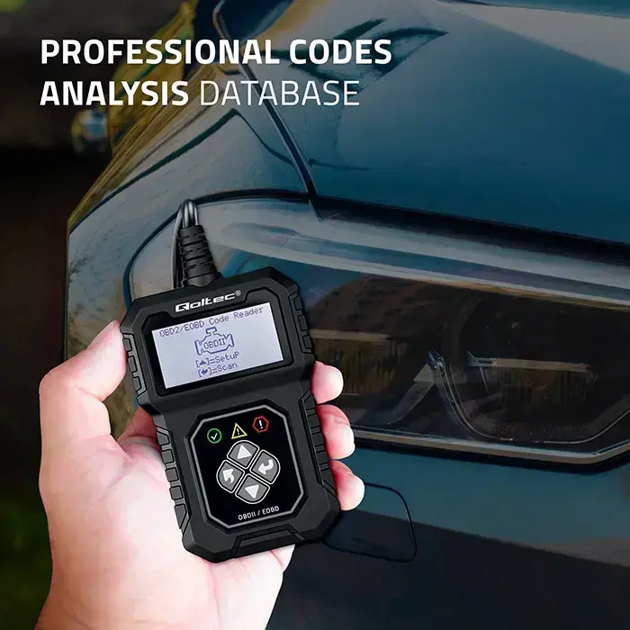 Qoltec Digital OBD2 EOBD diagnostic Tester Interface ProLine  | 8V-25V | Dual System Photo