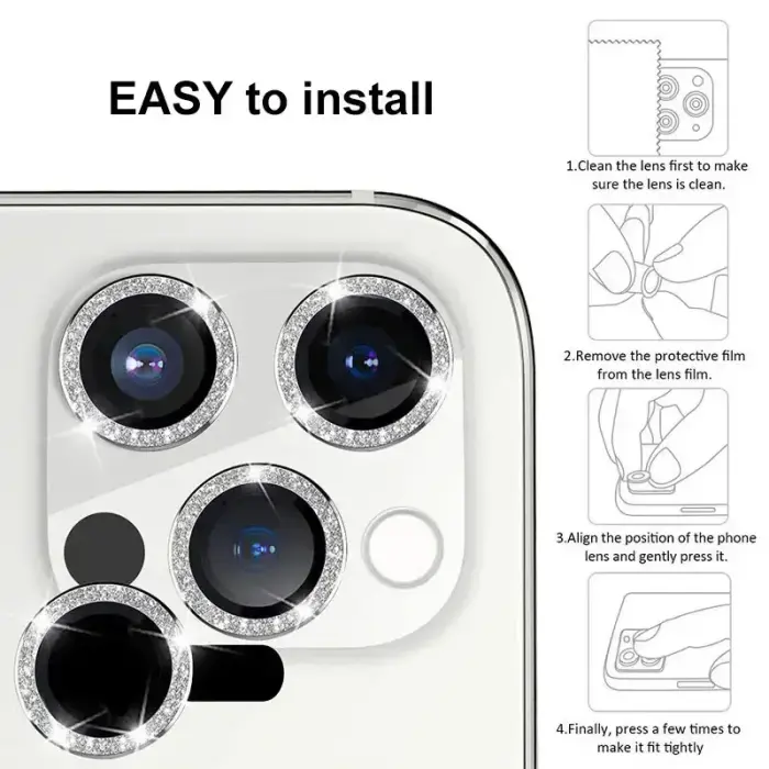Tempered Glass HARD DIAMOND for camera (LENS) for Iphone 17 Air titanium (lens 1 piece) Foto 10
