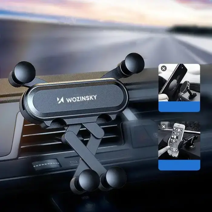 Wozinsky Gravity Car Mount Phone Holder for Air Outlet black (WCH-05) Фото num
