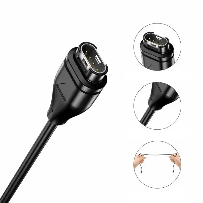 TECH-PROTECT MC04 ULTRABOOST CHARGING TYPE-C CABLE 100CM GARMIN WATCH BLACK Foto 3