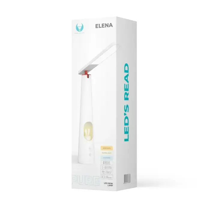 Desk LED Lamp 7.5W with bunny light PURE FLB-150 ELENA white Forever Light Photo