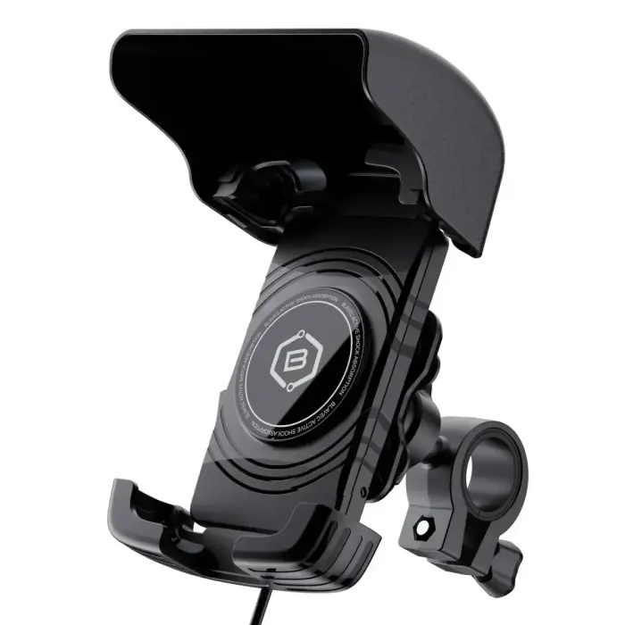 Blavec Uchwyt Rowerowy BVC-01 Velo to handlebar with induction charging and shock absorbtion (BVC01-ICSAHB) black Photo