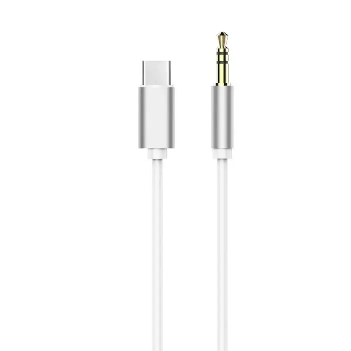Cable AUX Type C (male) to Jack 3,5 mm (male) white  Photo