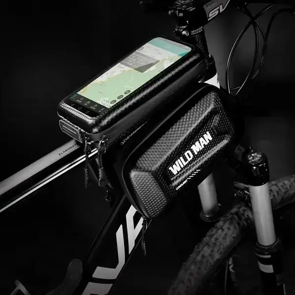 Etui|uchwyt rowerowy WILDMAN XL E6S sakwa na ramę czarna|black Foto 3