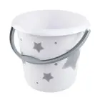 Ведро deco 10 л Ilvie "Звезды" Ø30x28 см белое Фото num