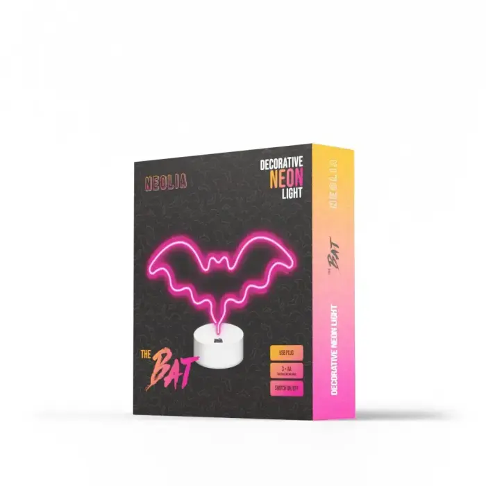 Neon on a stand BAT pink NNE07 Neolia Foto 2