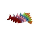Fish-shaped headphone cable wrap - green Фото num