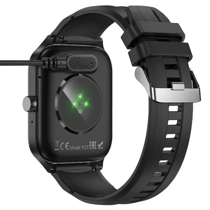 Charging cable for smartwatch Hoco 0,6 m Y26 / Y27 black Фото num
