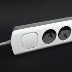 Qoltec Power strip | 5 sockets | 1.8m | White-grey Foto 13