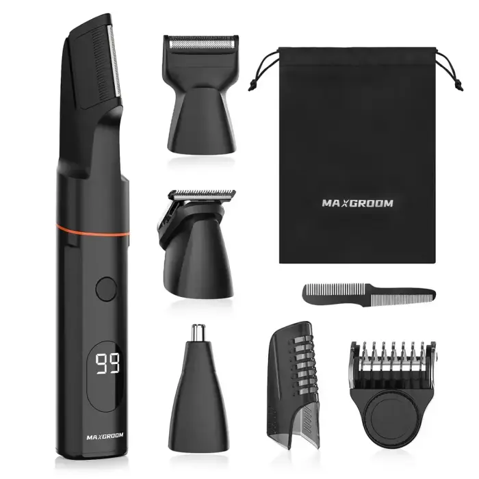 MAXGROOM LK-881 multifunctional trimmer with replaceable tips - black Photo