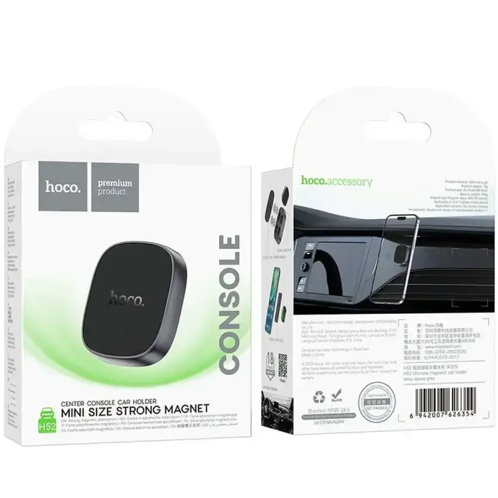 Magnetic car phone holder Hoco dashboard H52 gray Foto 9