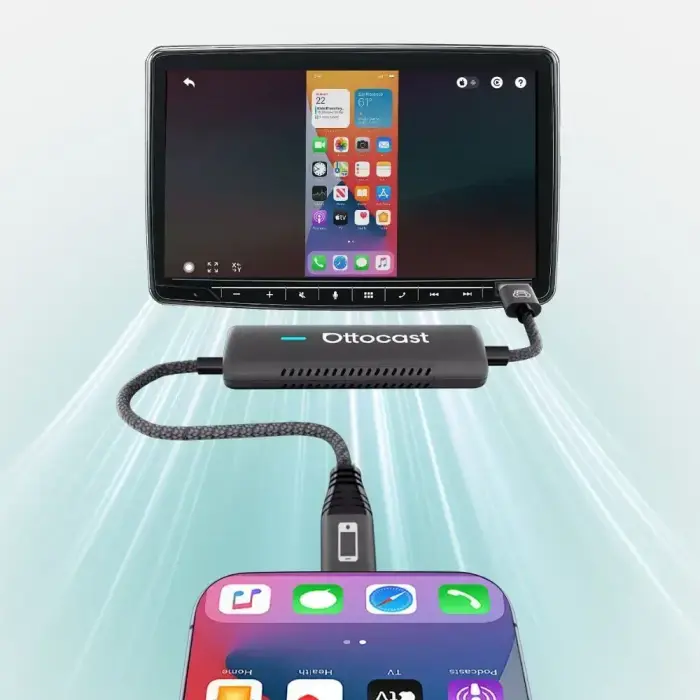 Car adapter OTTOCAST Mirrortouch CA450-T black Foto 5