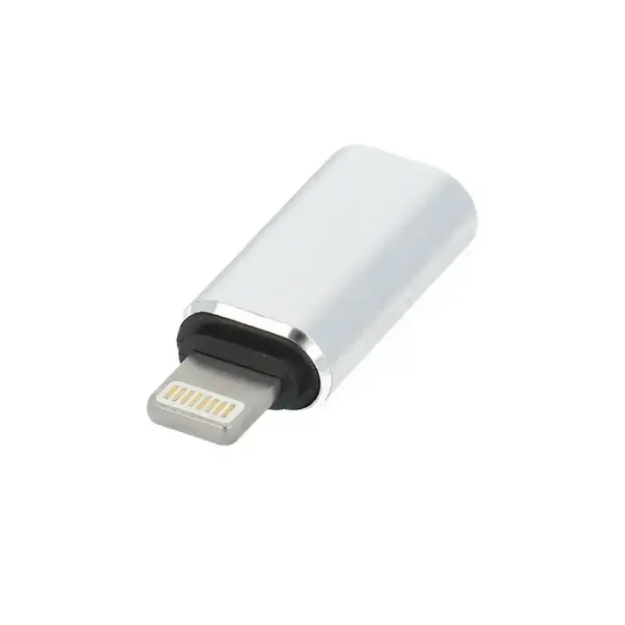 Adapter Type C (female) to Lightning (male) silver Photo