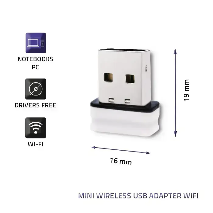 Qoltec Wireless mini adapter Wi-Fi USB | standard N Foto 5