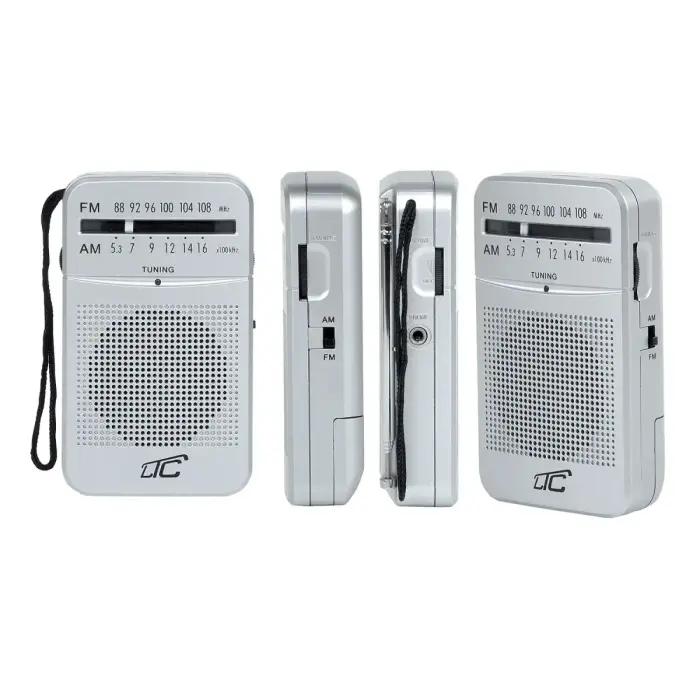 LTC portable pocket radio LEGA, AM/FM, mini jack, silver Фото num