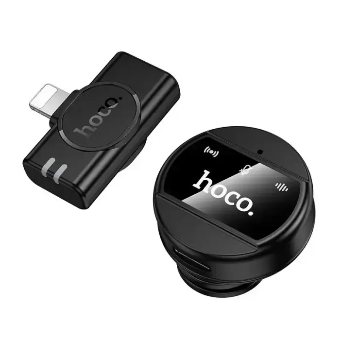 Wireless microphone Lightning Hoco L21 black Foto 4