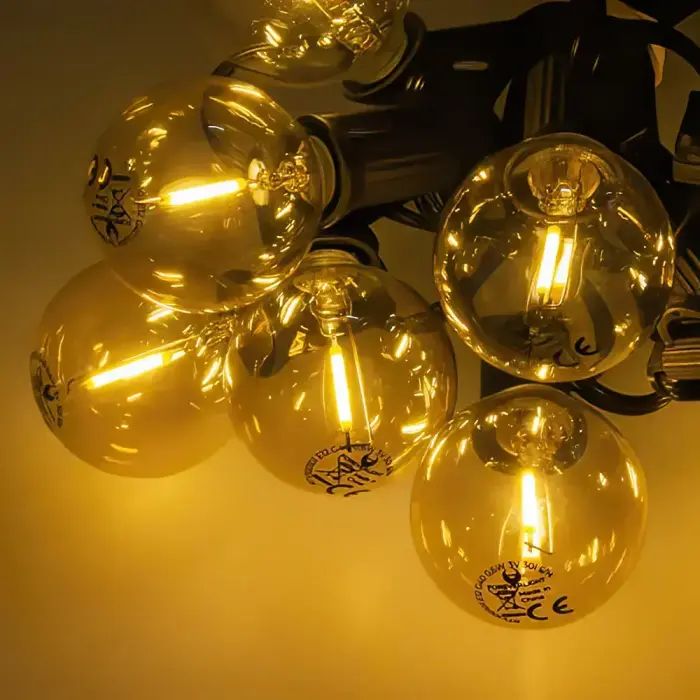 Forever Light LED Solar Garland SUNARI FLS-125 5,5m + 10 bulbs gold G40 IP44 Фото num