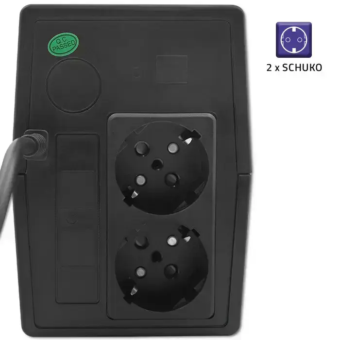 Qoltec Uninterruptible power supply UPS Line Interactive | Monolith | 1000VA | 600W Foto 6