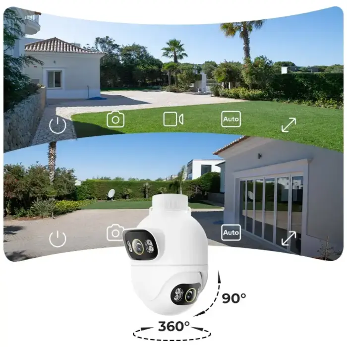 Imilab EC6 Dual Outdoor 3K+3K WiFi Plug-in Spotlight Camera white Фото num