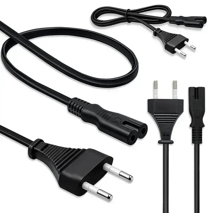 Qoltec Power cable IEC C7 | CEE 7/16 | figure-8| 2x0.75mm² | Pure copper Cu | 1m Фото num