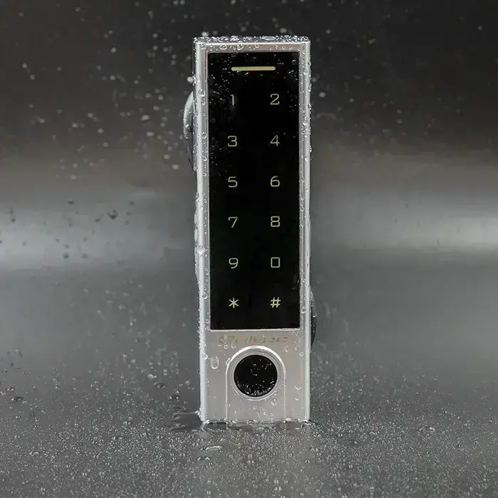 Qoltec Code lock TITAN with fingerprint reader | RFID | BT 4.0 |Code | Card | key fob | Doorbell| IP68 | EM Photo