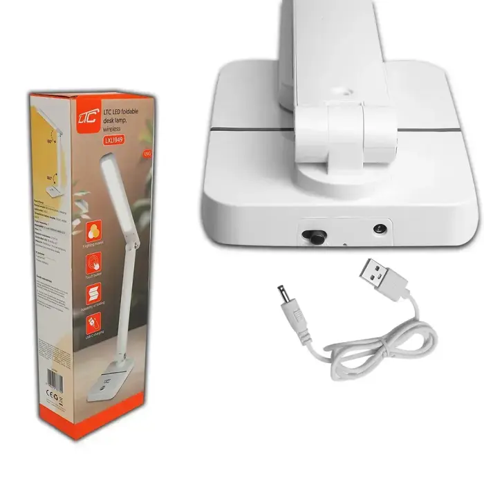 LED desk Lamp 3W, 3000/4500/6000K, adjustable, 1200mAh, white,  LTC Foto 3