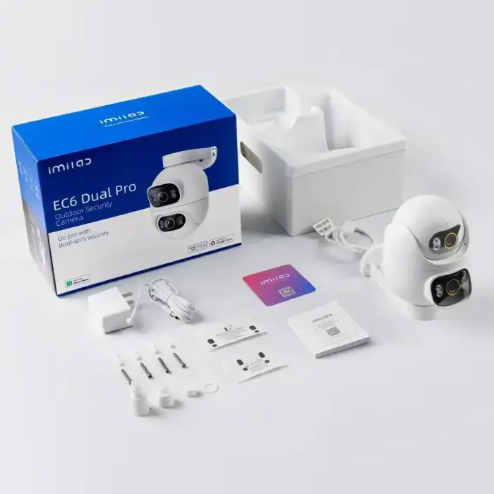 Imilab EC6 Dual Outdoor 3K+3K WiFi Plug-in Spotlight Camera white Фото num