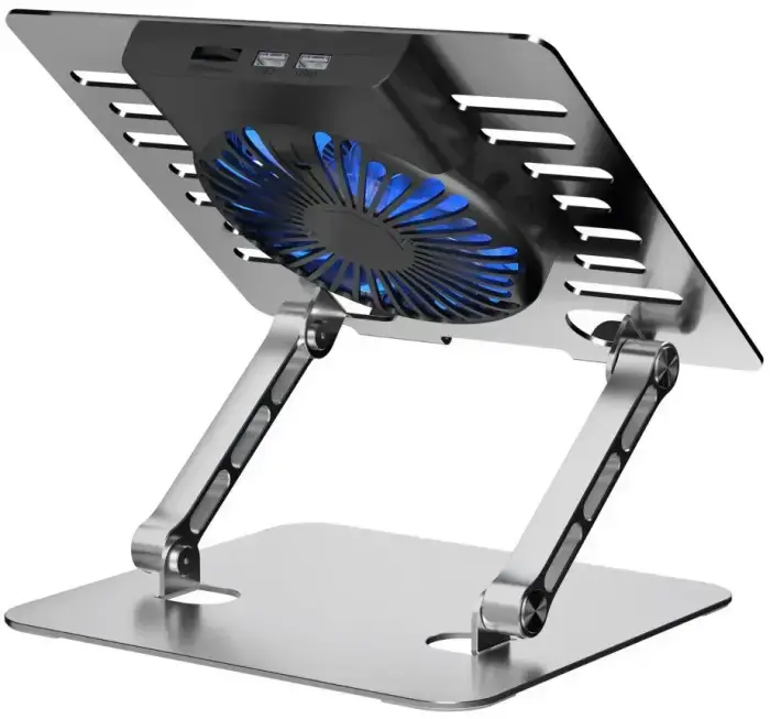 Cooling stand regulated for laptop ART P12 1 x USB A LED aluminium Foto 2