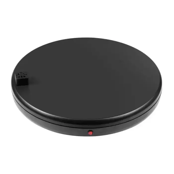 Rotating display stand Puluz with power socket 45 cm (black) Photo