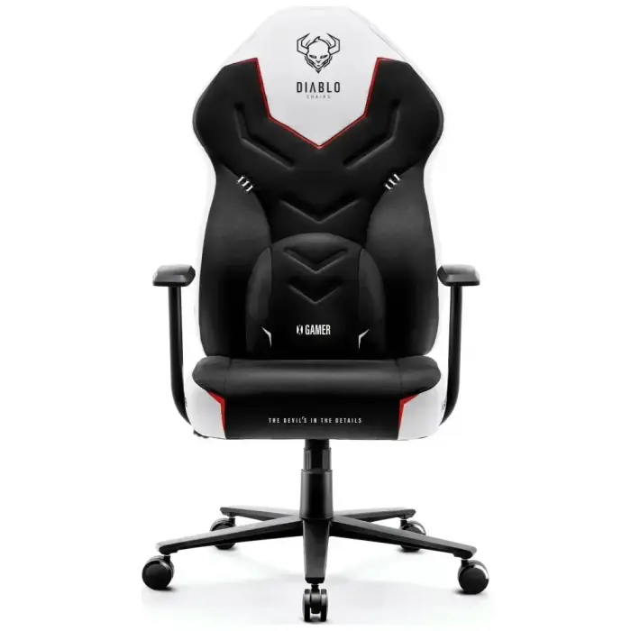 Gaming chair Diablo Chairs X-Gamer 2.0 Normal Size white Foto 2