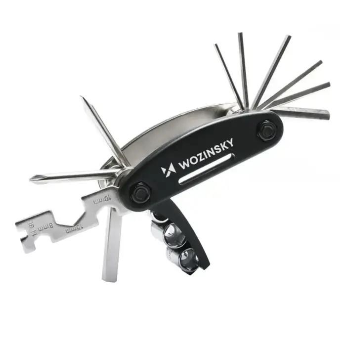 Wozinsky WWZ-01N 16-in-1 Multifunctional Bicycle Repair Tool Set - Black Фото num