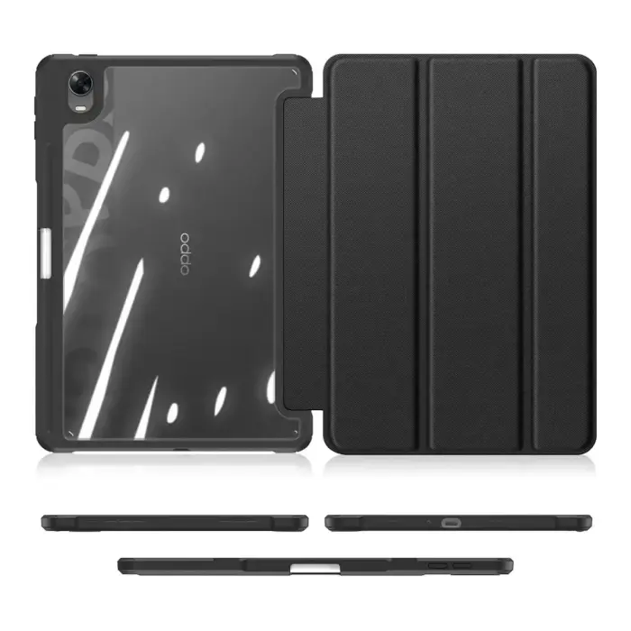 Dux Ducis Toby Armored Flip Smart Case for Oppo Pad with Stylus Holder Black Фото num
