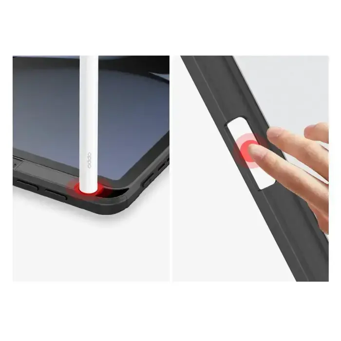 Dux Ducis Toby Armored Flip Smart Case for Oppo Pad with Stylus Holder Black Фото num