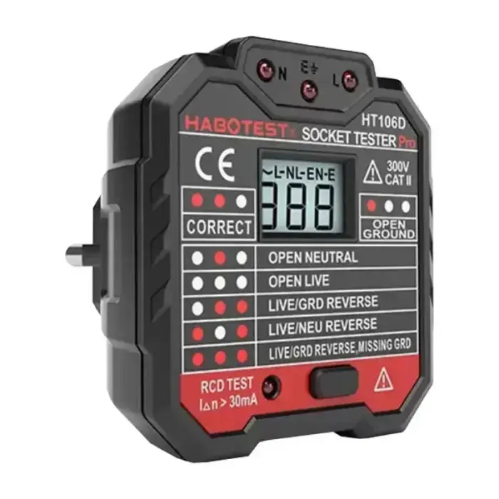 Socket tester with digital display Habotest HT106D Foto 2