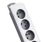 Qoltec Power strip | 5 sockets | 1.8m | White-grey Foto 8