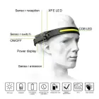 LED headlamp with IPX4 motion sensor USB-C 1200 mAh - black Фото num