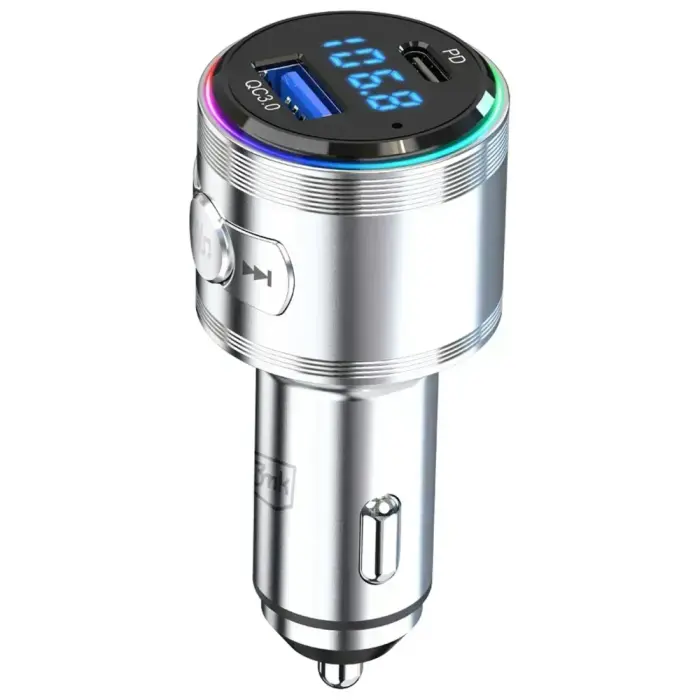 3MK Hyper Car Power Transmitter 48W | QC, PD, PPS | USB-C, USB-A | серебристый Фото num