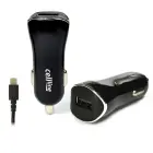Автомобильное зарядное устройство Cellline | 1A | USB-A, Lightning | кабель | черный Фото num