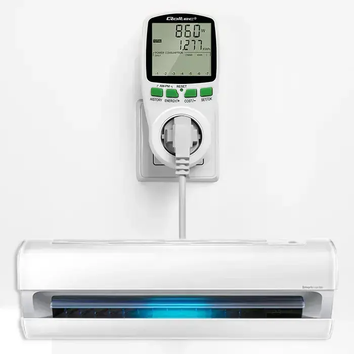 Qoltec Power meter PM0627 with history | 3680W | 16A | LCD Foto 18