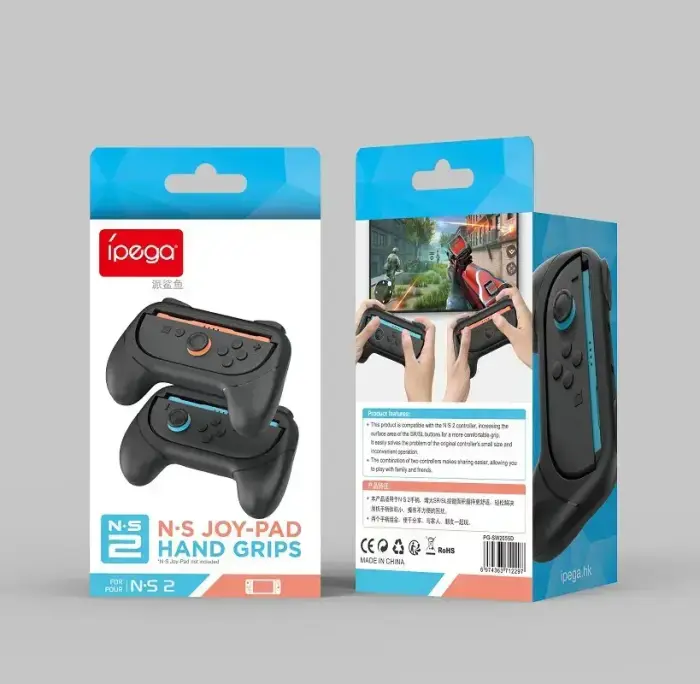 iPega SW2055D Grip for JoyCon Controllers Nintendo Switch 2 Black Photo