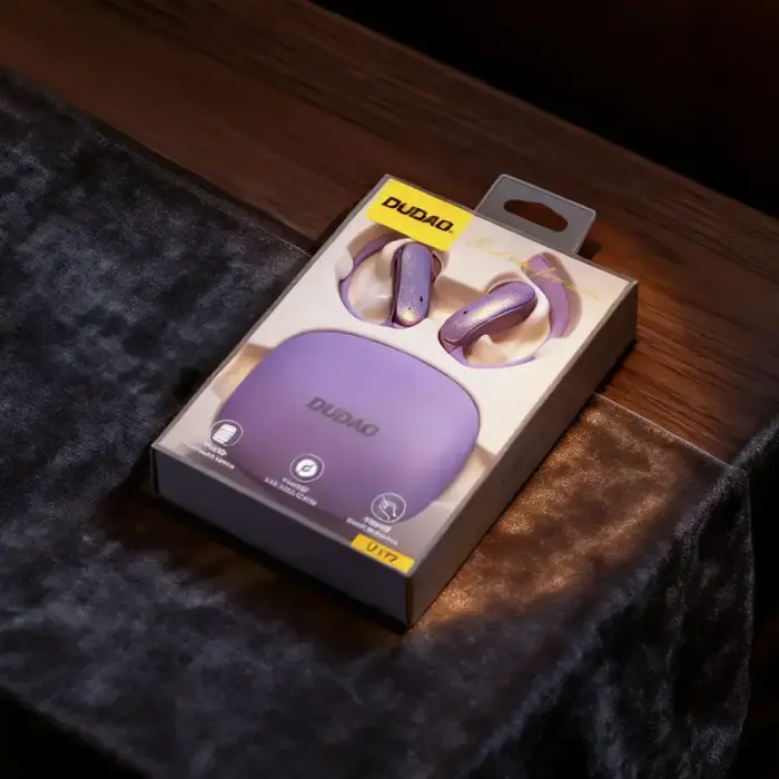 Dudao U17Z Bluetooth 5.3 OWS Headphones with Ear Hooks - Purple Фото num