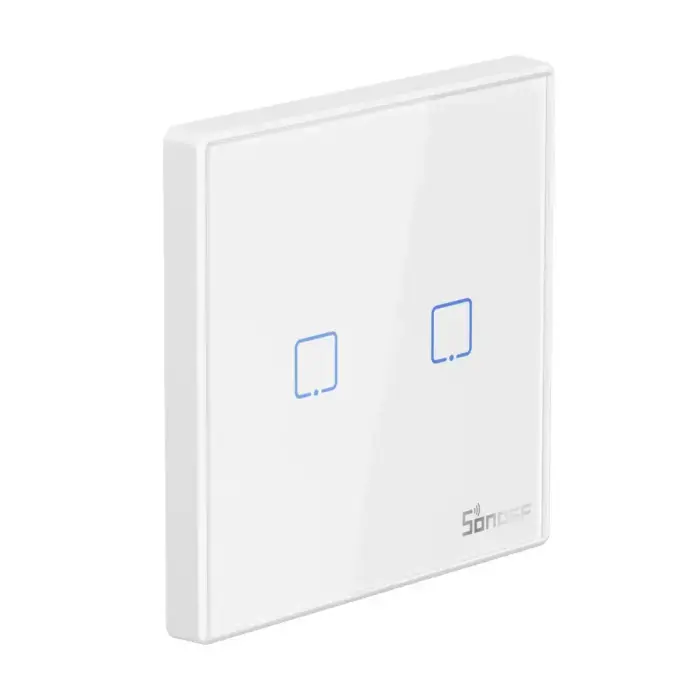 Išmanusis Wi-Fi sieninis jungiklis Sonoff TX T2EU2C su RF valdymu Photo