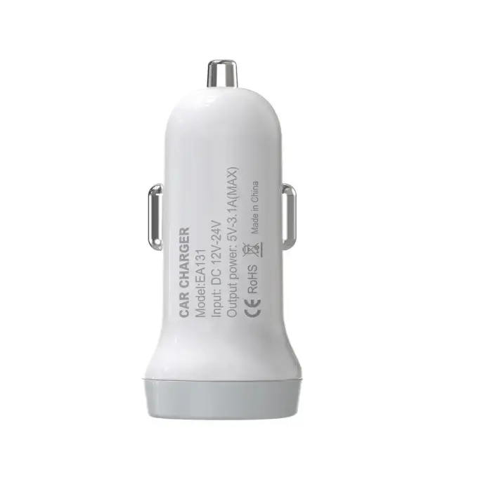 Devia car charger Smart 2x USB 3,1A white Photo