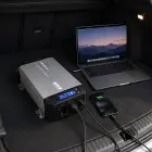 Qoltec Pure Sine Wave Inverter with UPS | 12V to 230V | 1000/2000W | LCD | USB | USB-C | Compatible with LiFePO4 GEL AGM  Foto 10