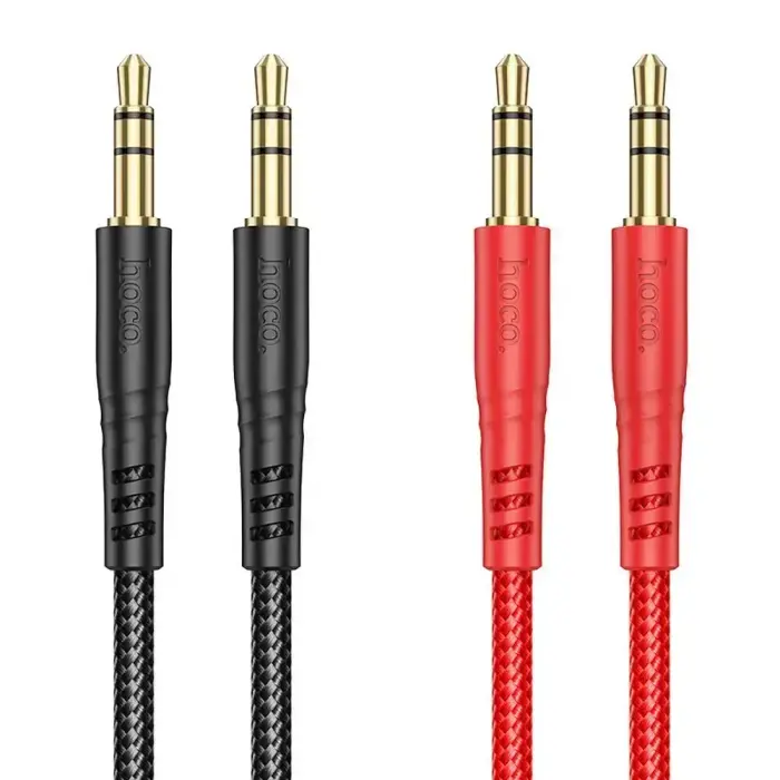 Cable AUX Jack 3,5 mm to Jack 3,5 mm Hoco 1 m UPA24 black Photo