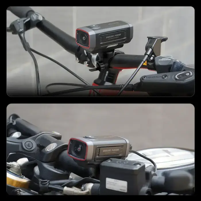 AKEEYO 710 Lite Handlebar Action Camera for Bikes and Motorcycles - Black Photo