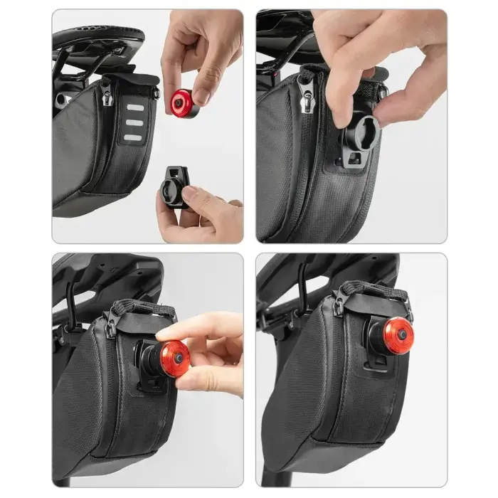 Wozinsky WIS-01 Waterproof Smart Tail Lights 2 pcs - Black Фото num